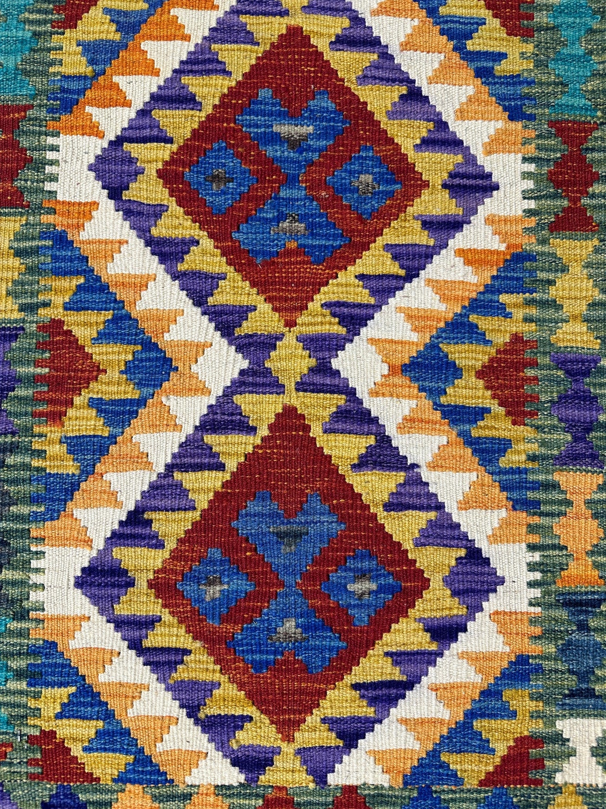 Chobi Kilim Rug - 87 cm x 58 cm