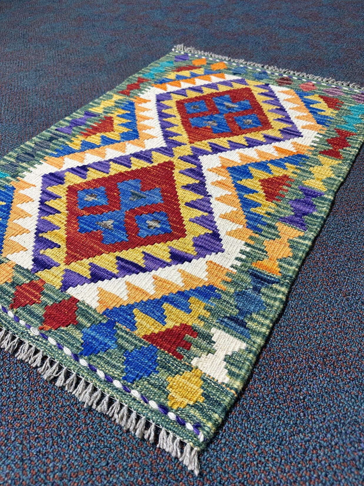 Chobi Kilim Rug - 87 cm x 58 cm