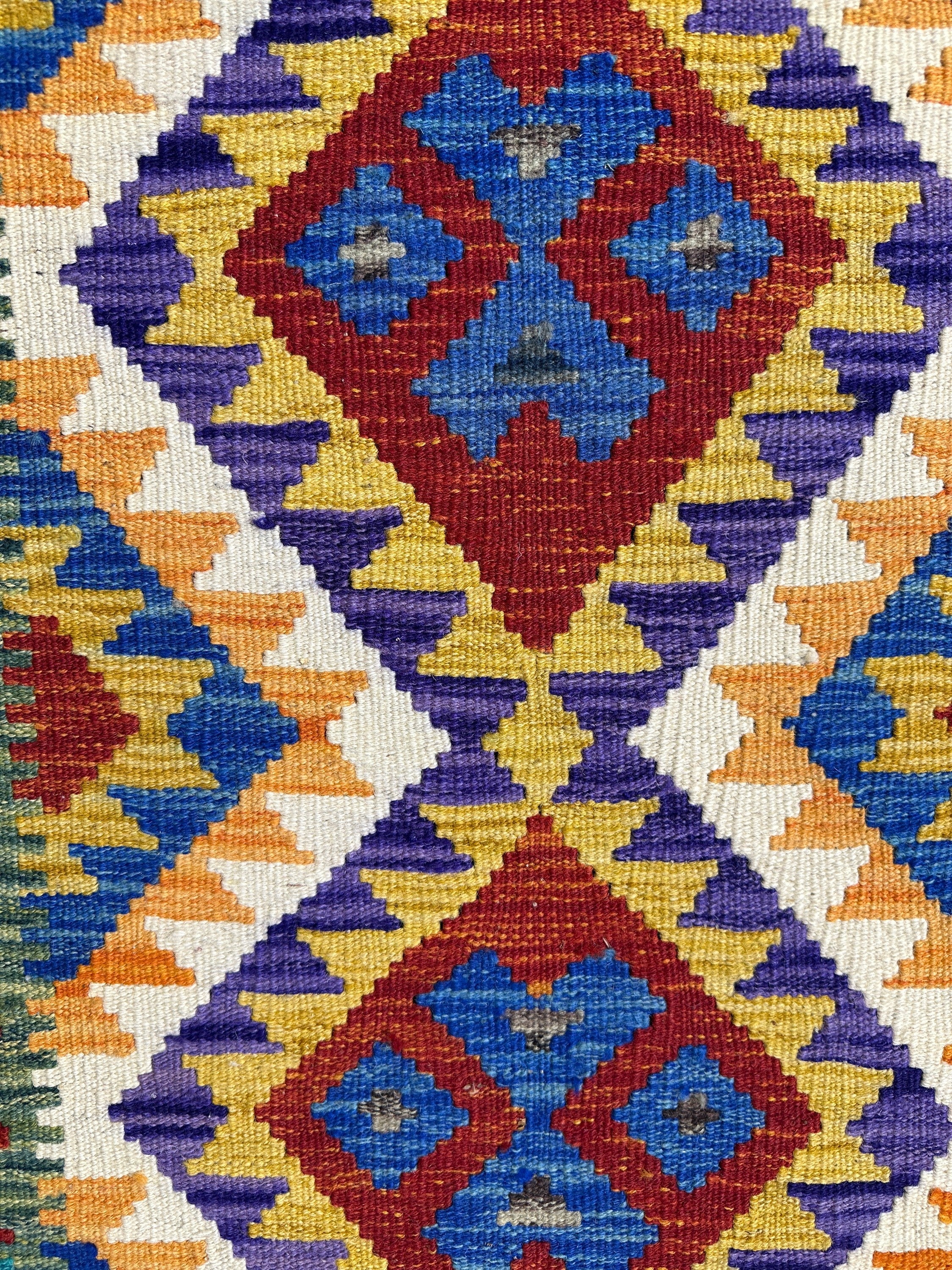Chobi Kilim Rug - 87 cm x 58 cm