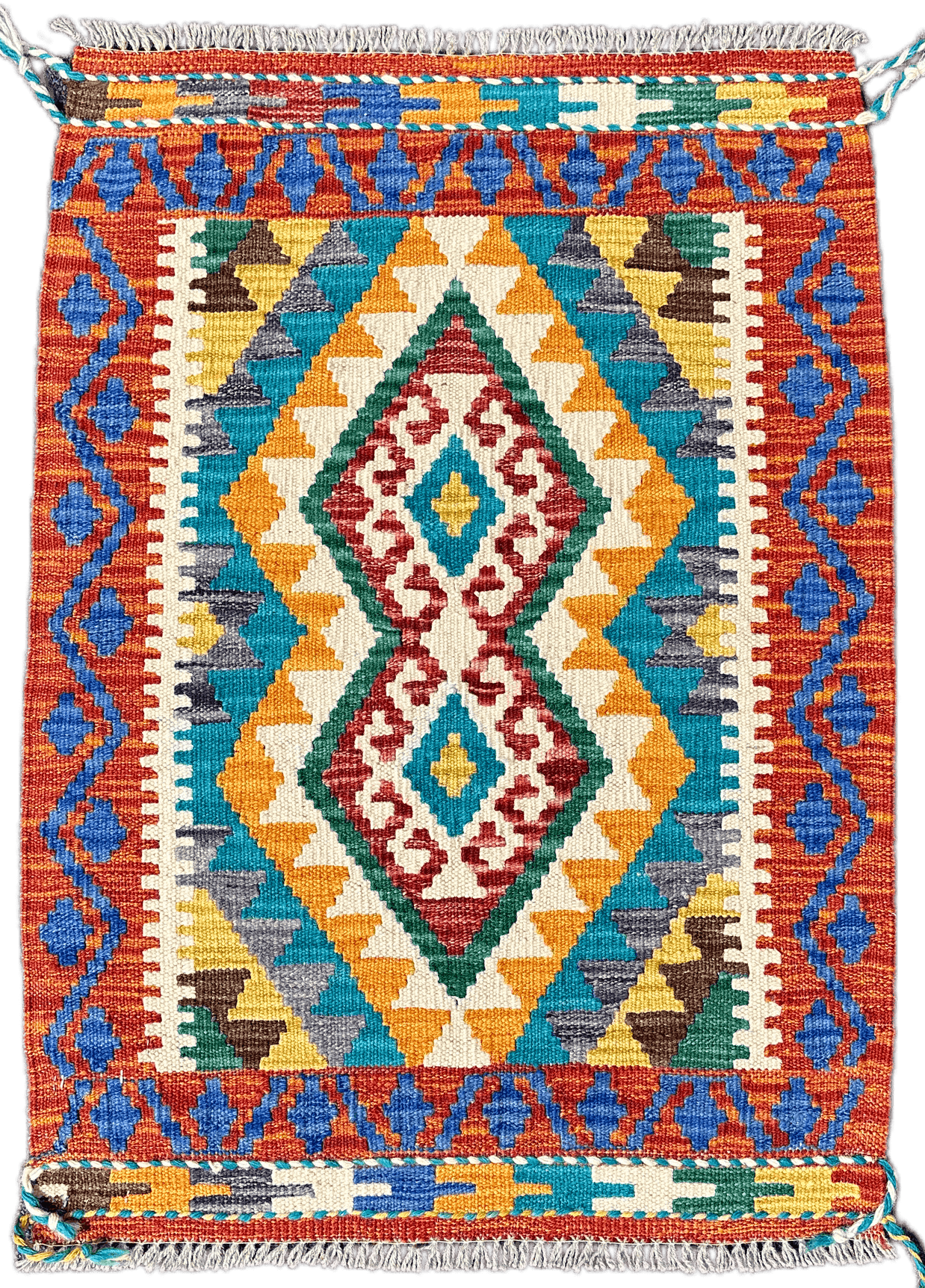 Chobi Kilim Rug - 86 cm x 63 cm