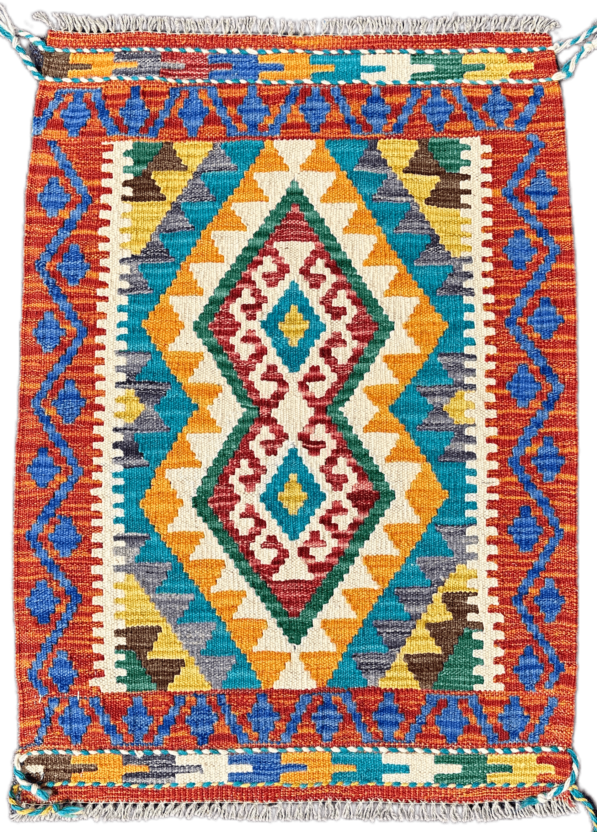 Chobi Kilim Rug - 86 cm x 63 cm