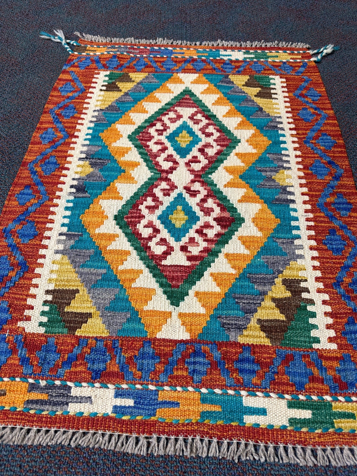 Chobi Kilim Rug - 86 cm x 63 cm