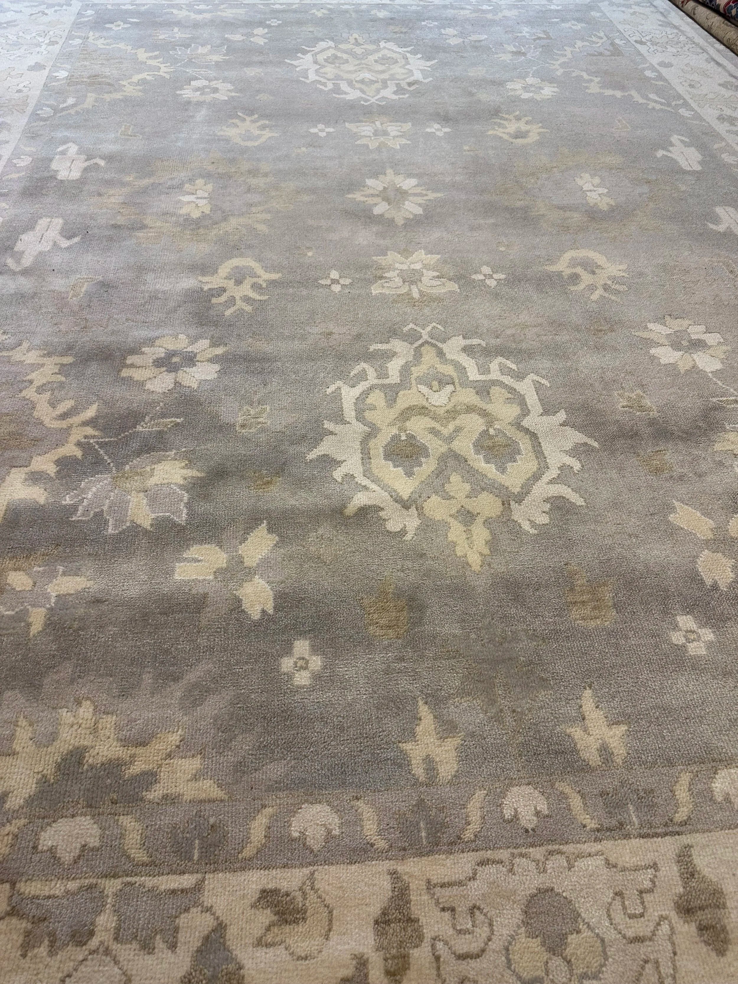 Oshak Pure wool pile hand knotted Rug 416cm x 307cm