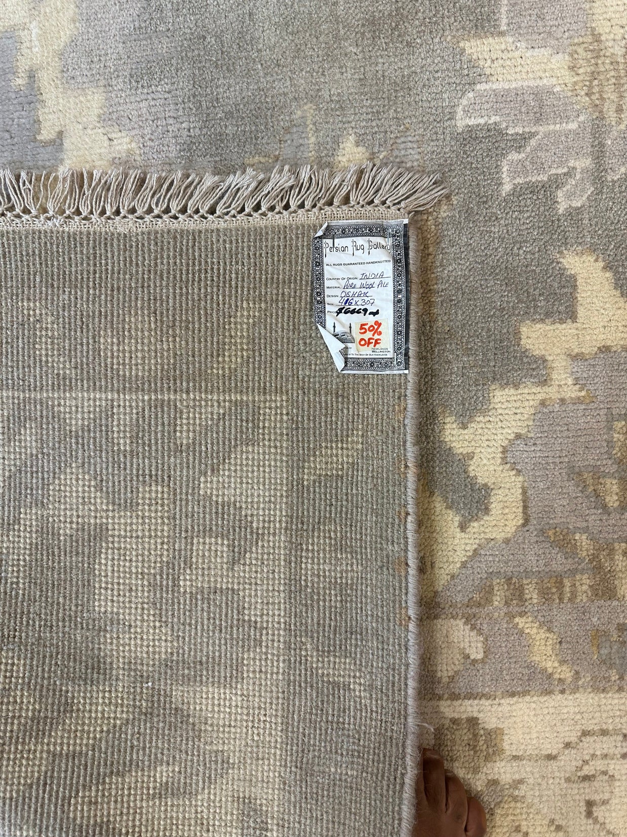Oshak Pure wool pile hand knotted Rug 416cm x 307cm