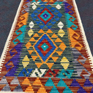 Chobi Kilim Rug - 97 cm x 56 cm