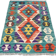 Chobi Kilim Rug - 90 cm x 62 cm