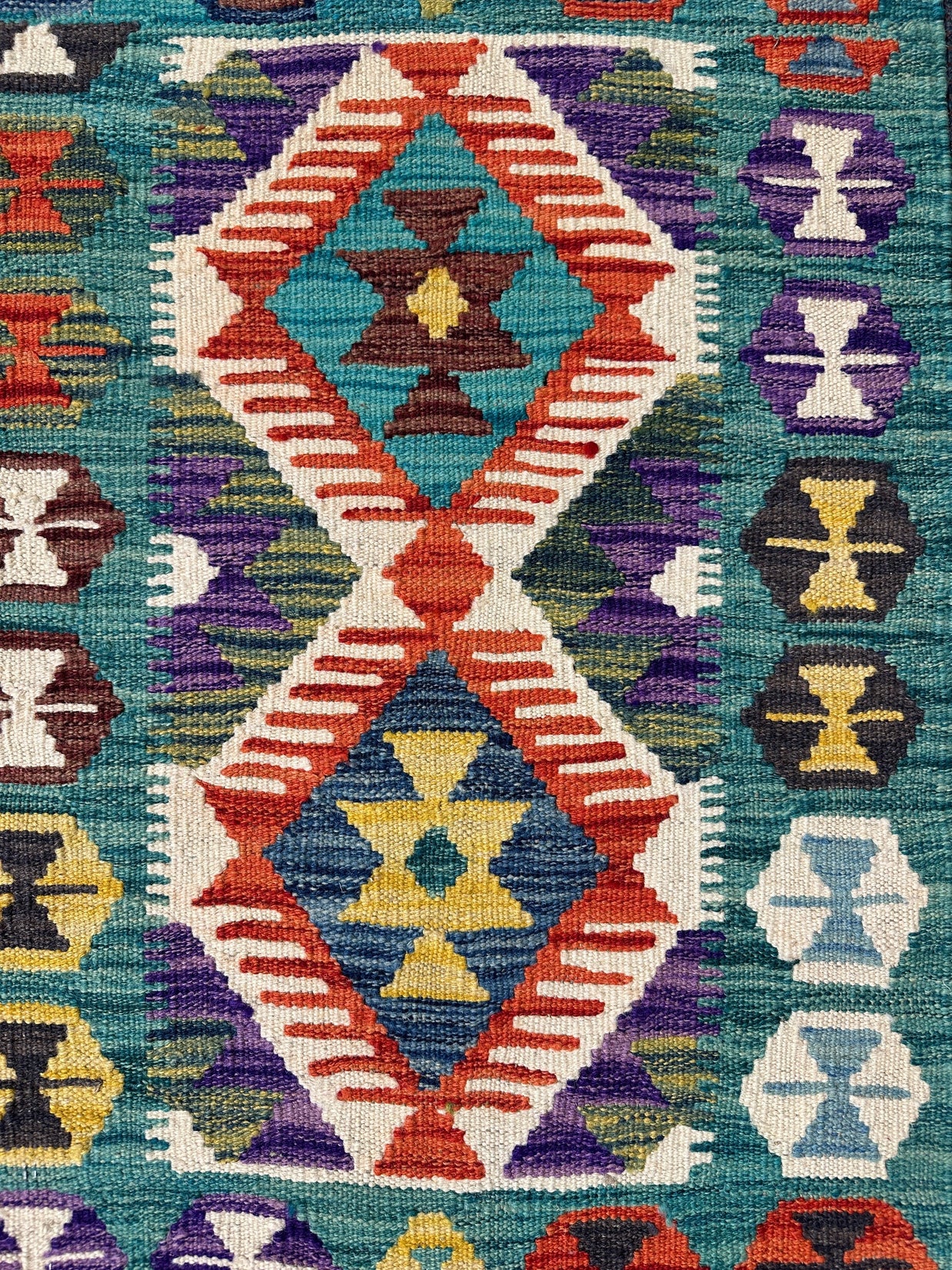 Chobi Kilim Rug - 90 cm x 62 cm