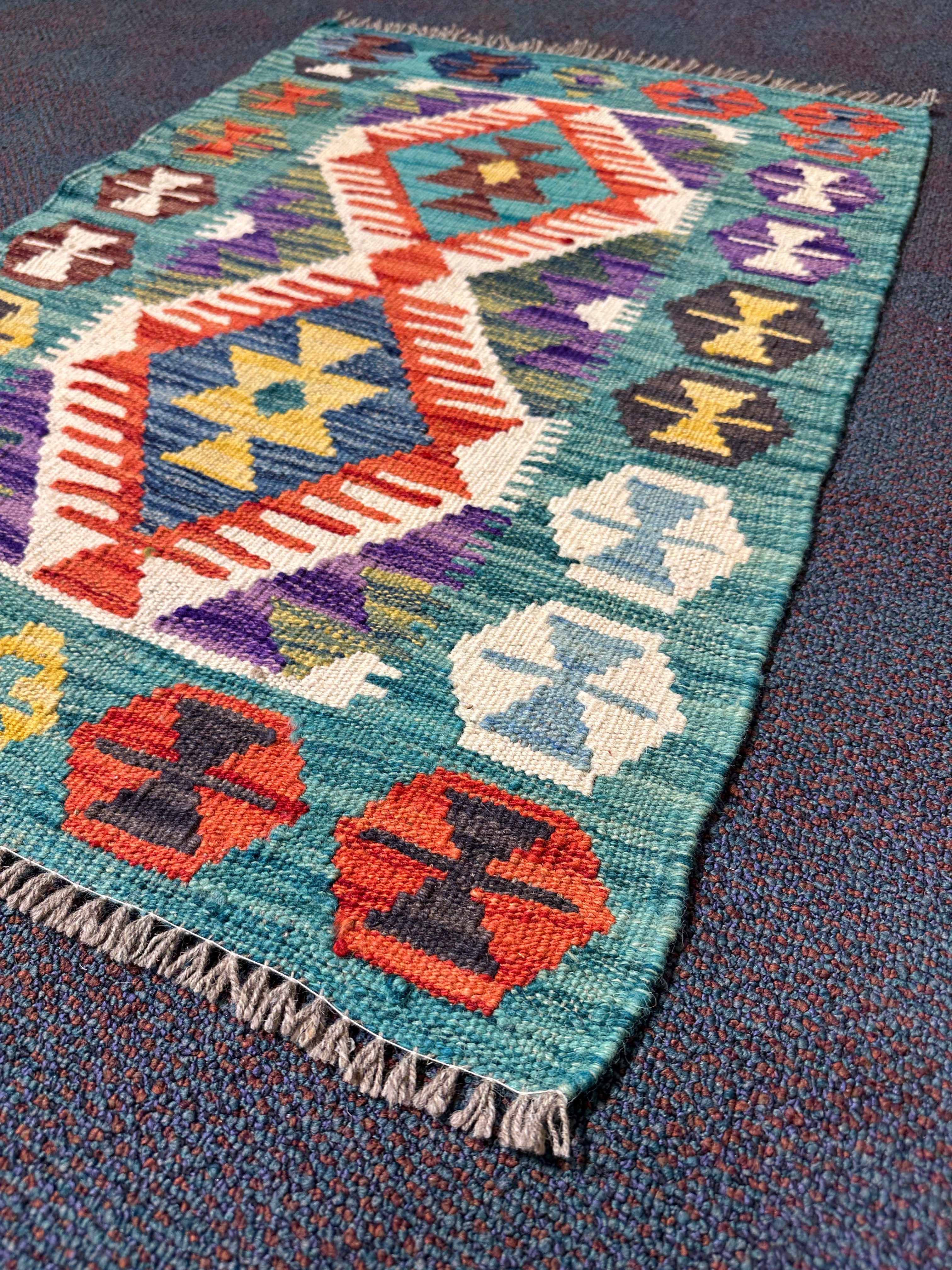 Chobi Kilim Rug - 90 cm x 62 cm