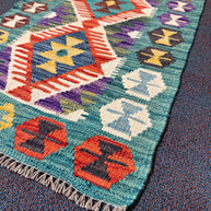 Chobi Kilim Rug - 90 cm x 62 cm