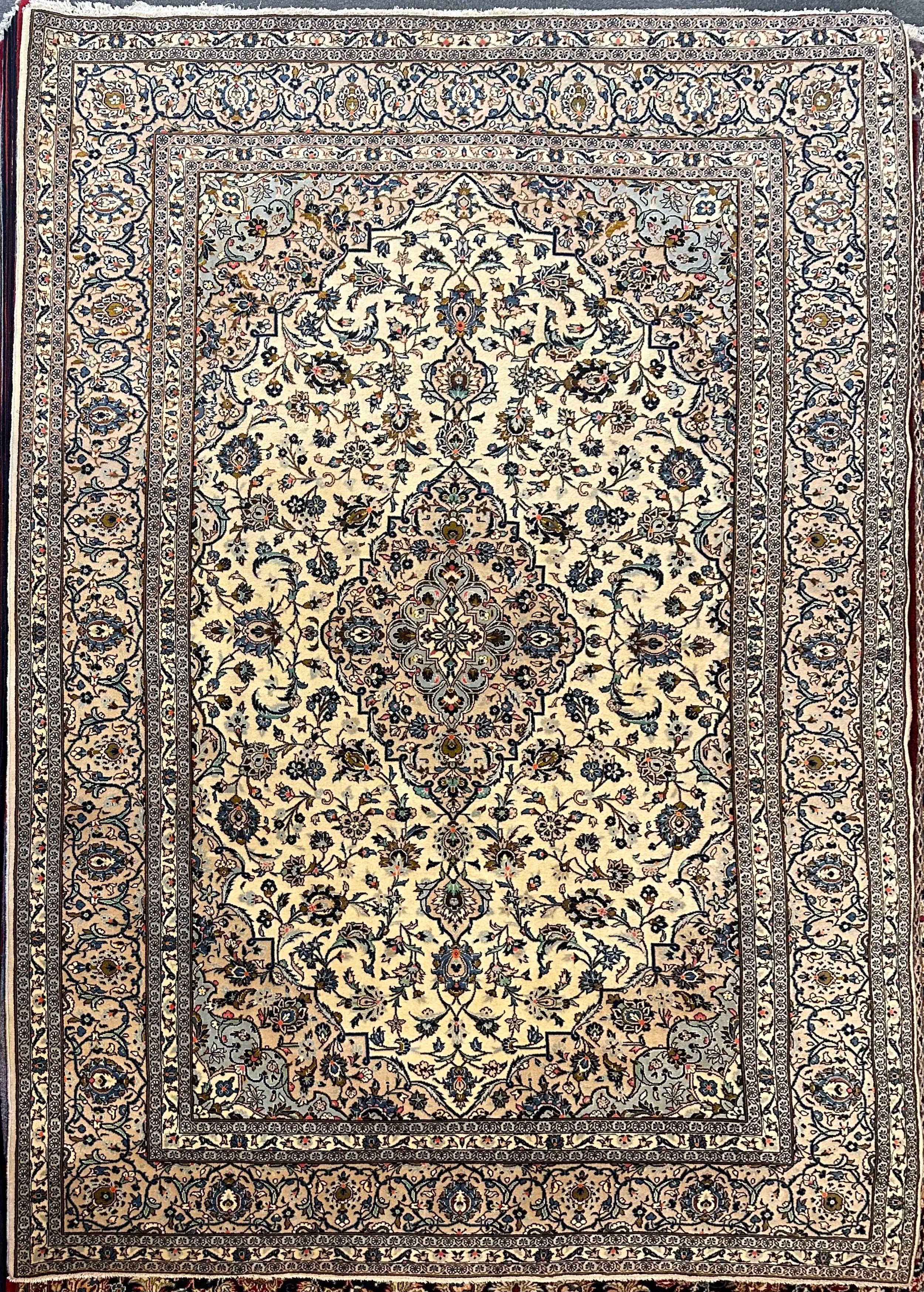Persian Kashan pure wool pile hand knotted from Iran 353cm x 247