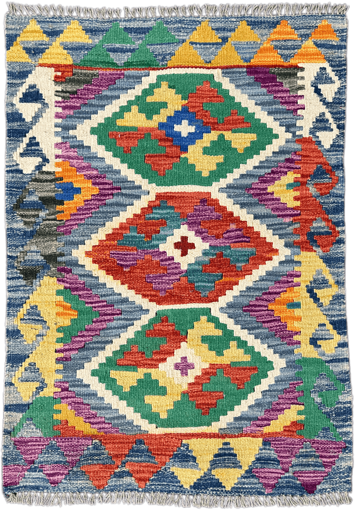 Chobi Kilim Rug - 89 cm x 63 cm