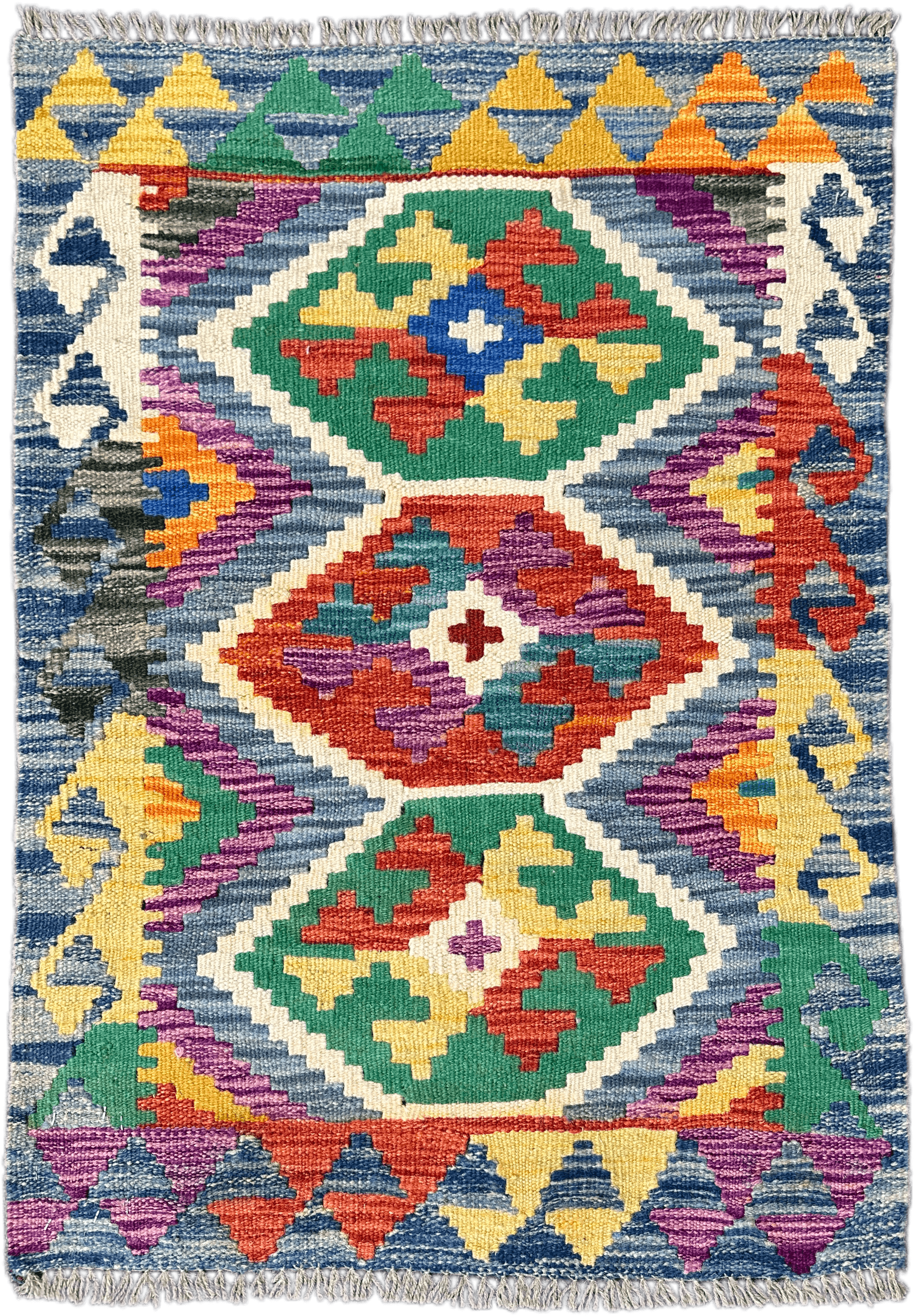Chobi Kilim Rug - 89 cm x 63 cm