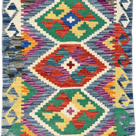 Chobi Kilim Rug - 89 cm x 63 cm