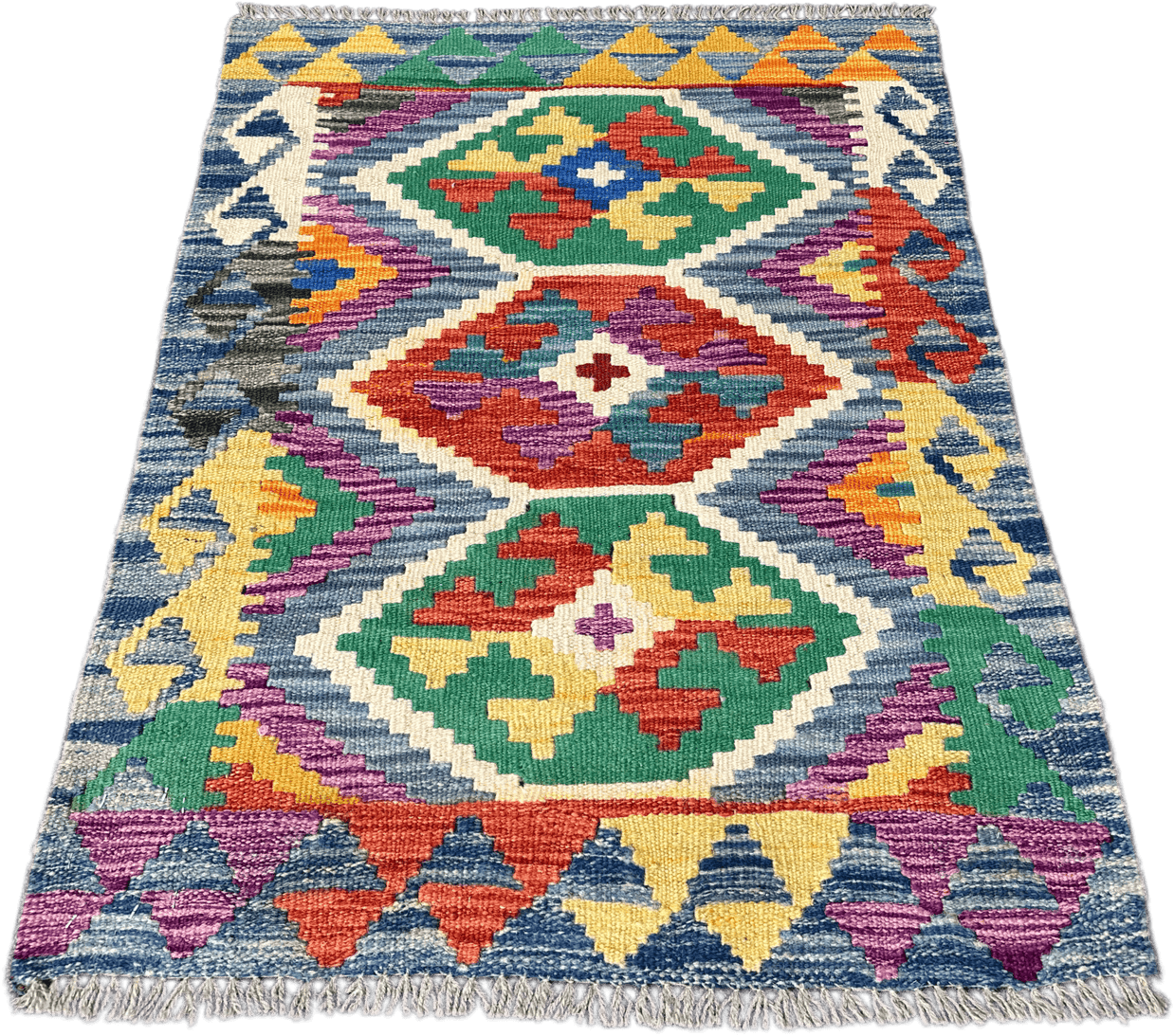 Chobi Kilim Rug - 89 cm x 63 cm