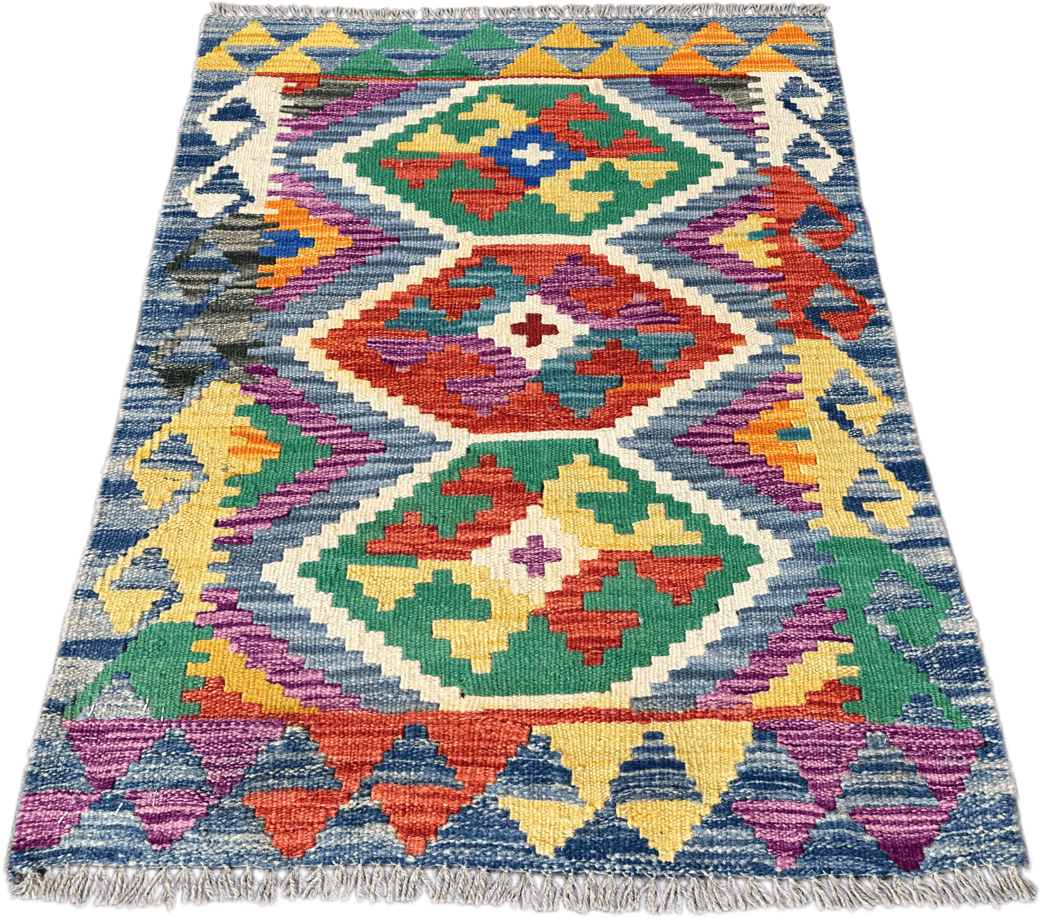 Chobi Kilim Rug - 89 cm x 63 cm