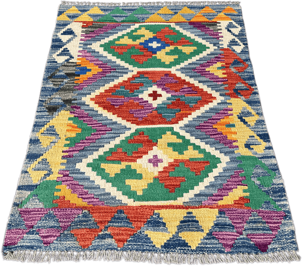 Chobi Kilim Rug - 89 cm x 63 cm