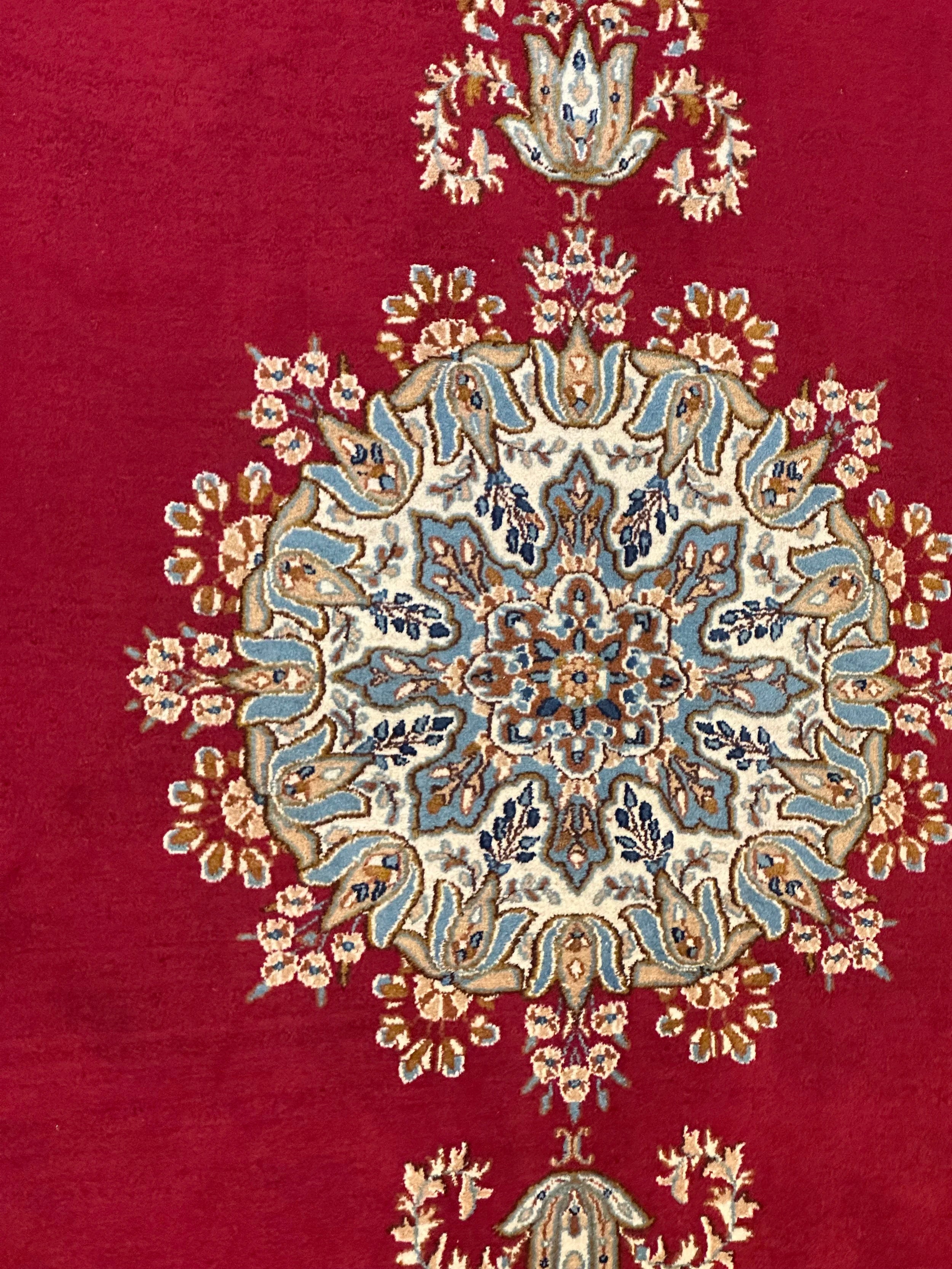 Persian Kerman Pure Wool Pile Hand Knotted Rug from Iran 347cm x 238cm