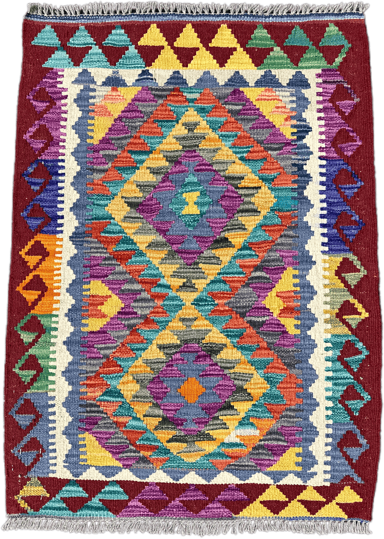Chobi Kilim Rug - 96 cm x 70 cm