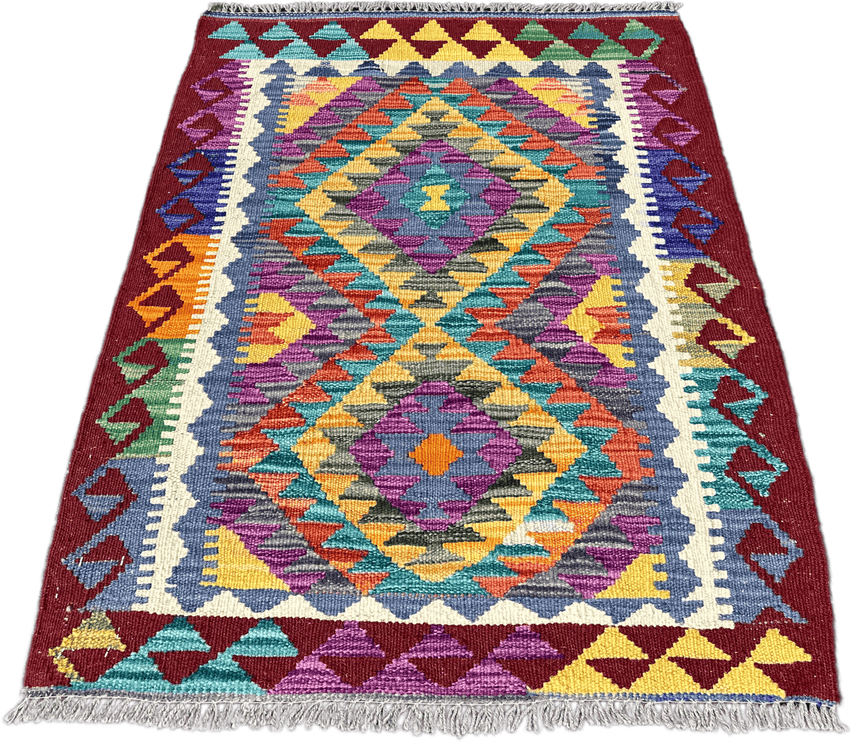 Chobi Kilim Rug - 96 cm x 70 cm
