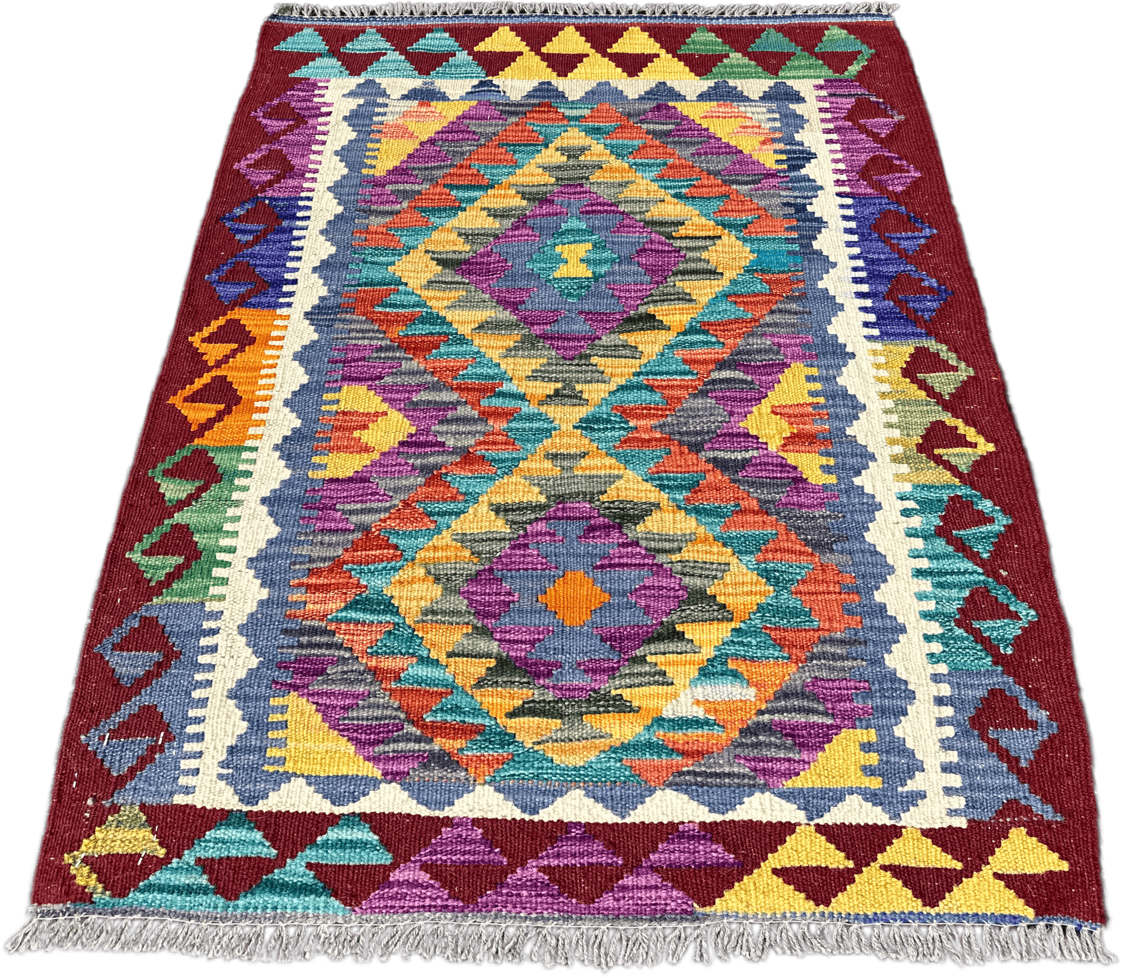 Chobi Kilim Rug - 96 cm x 70 cm