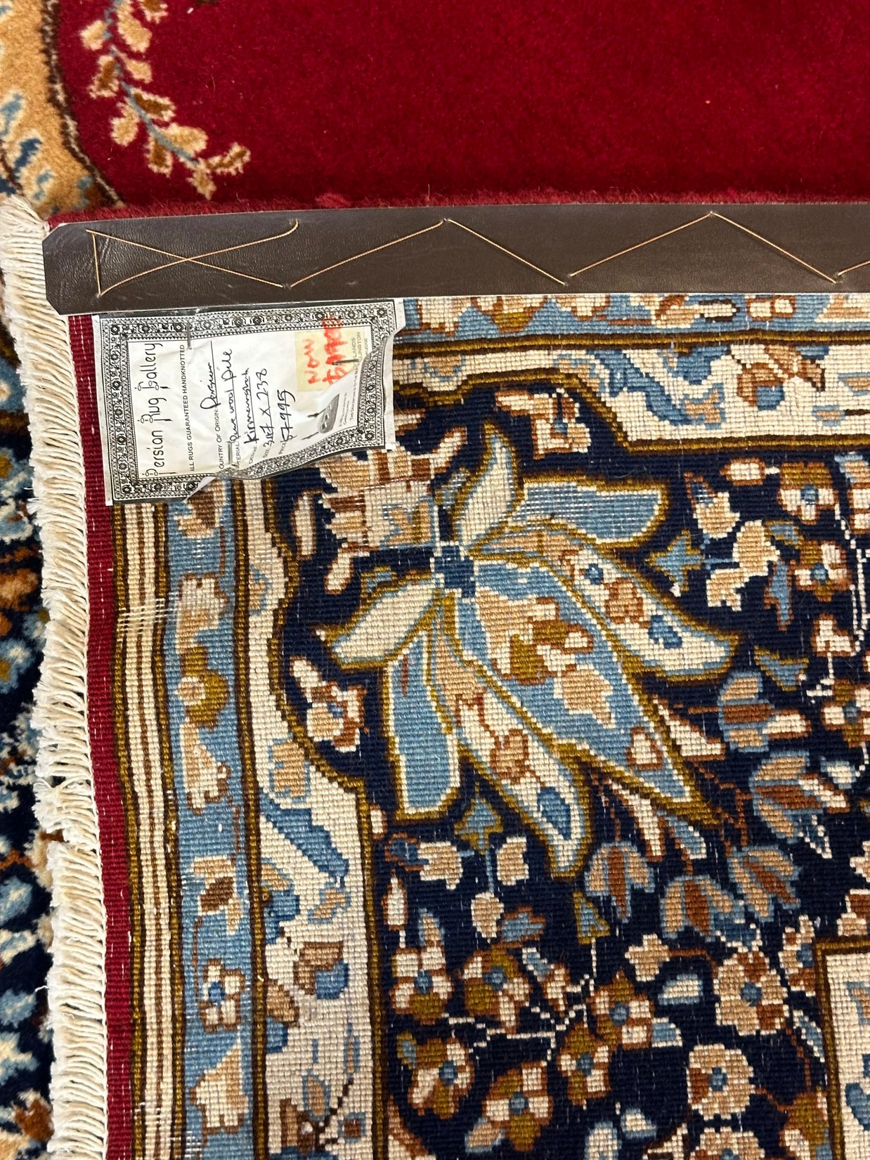 Persian Kerman Pure Wool Pile Hand Knotted Rug from Iran 347cm x 238cm