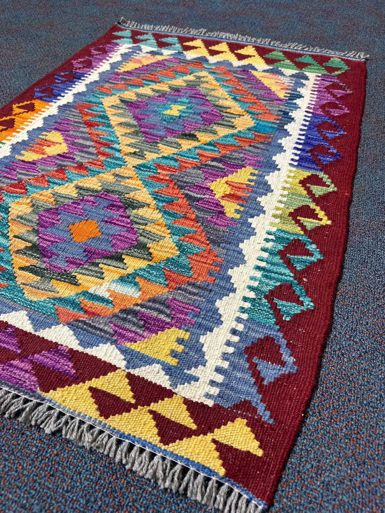 Chobi Kilim Rug - 96 cm x 70 cm