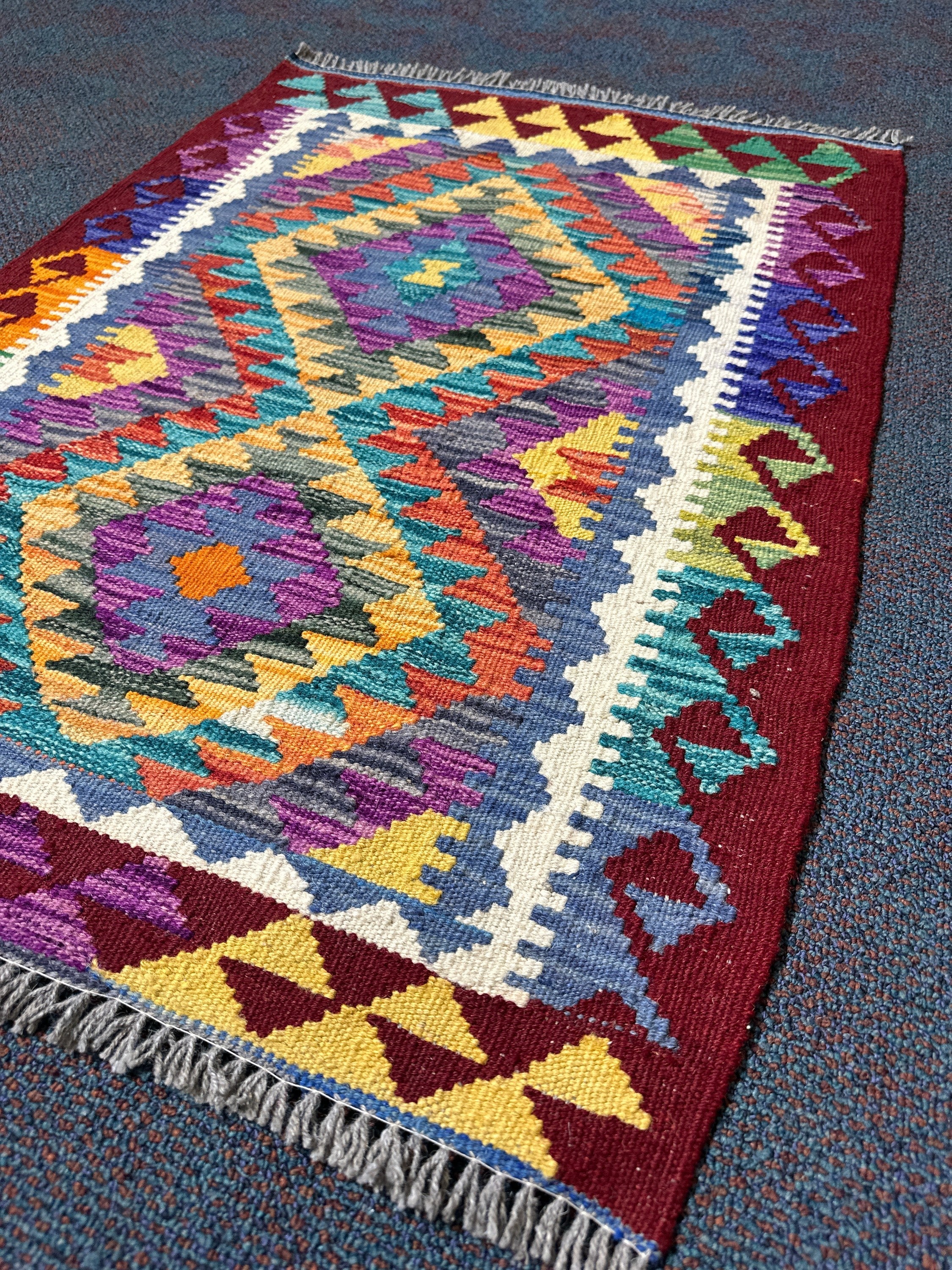 Chobi Kilim Rug - 96 cm x 70 cm
