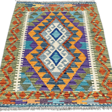 Chobi Kilim Rug - 89 cm x 68 cm