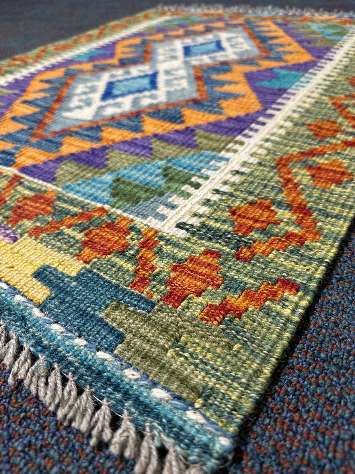 Chobi Kilim Rug - 89 cm x 68 cm