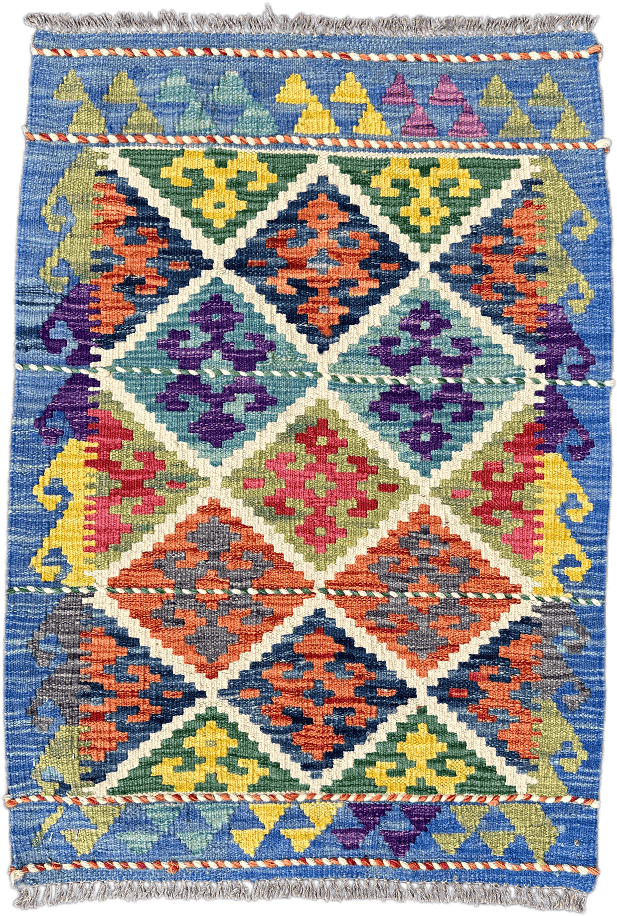 Chobi Kilim Rug - 84 cm x 60 cm