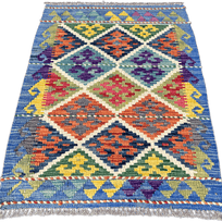 Chobi Kilim Rug - 84 cm x 60 cm