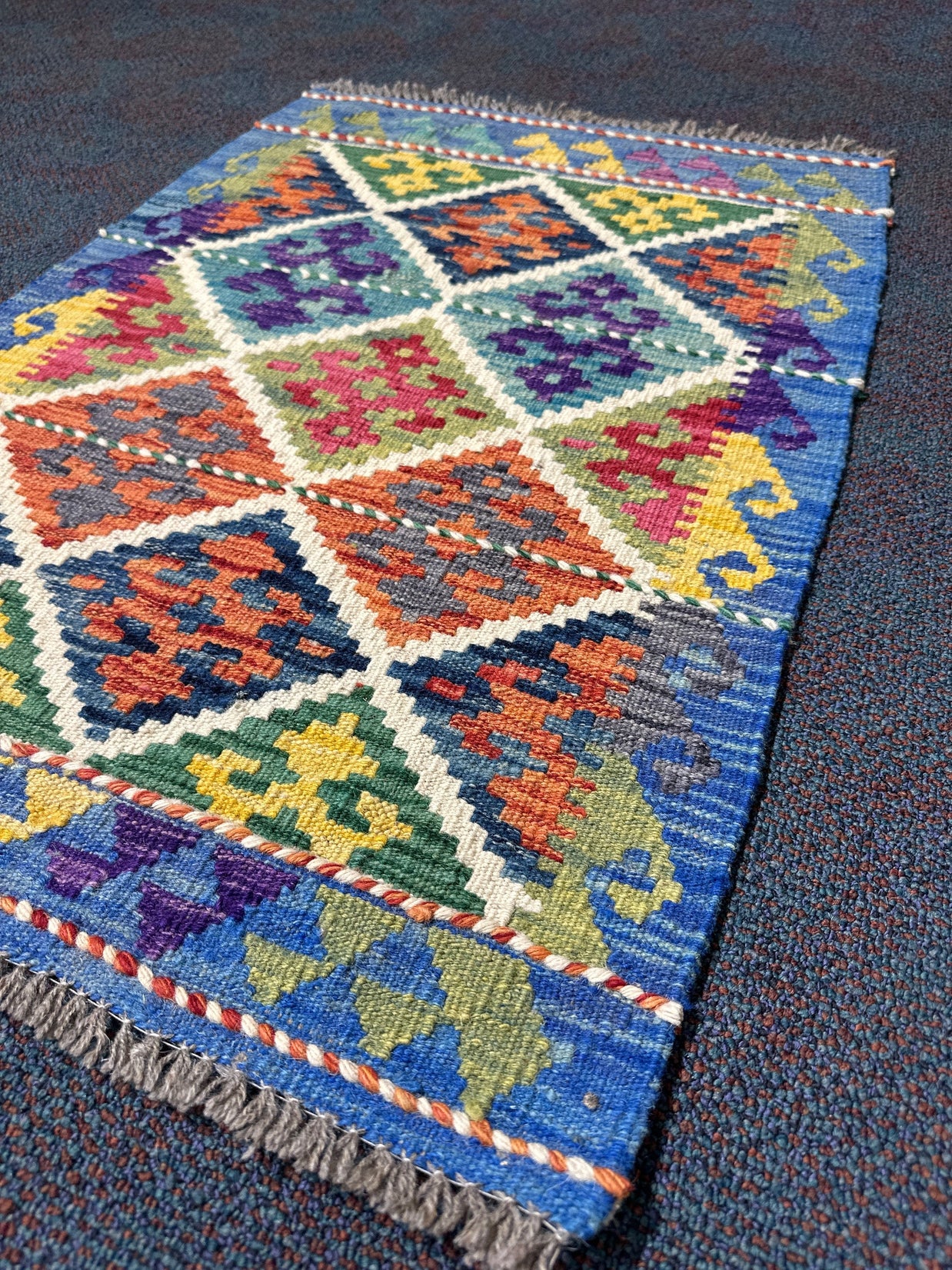 Chobi Kilim Rug - 84 cm x 60 cm