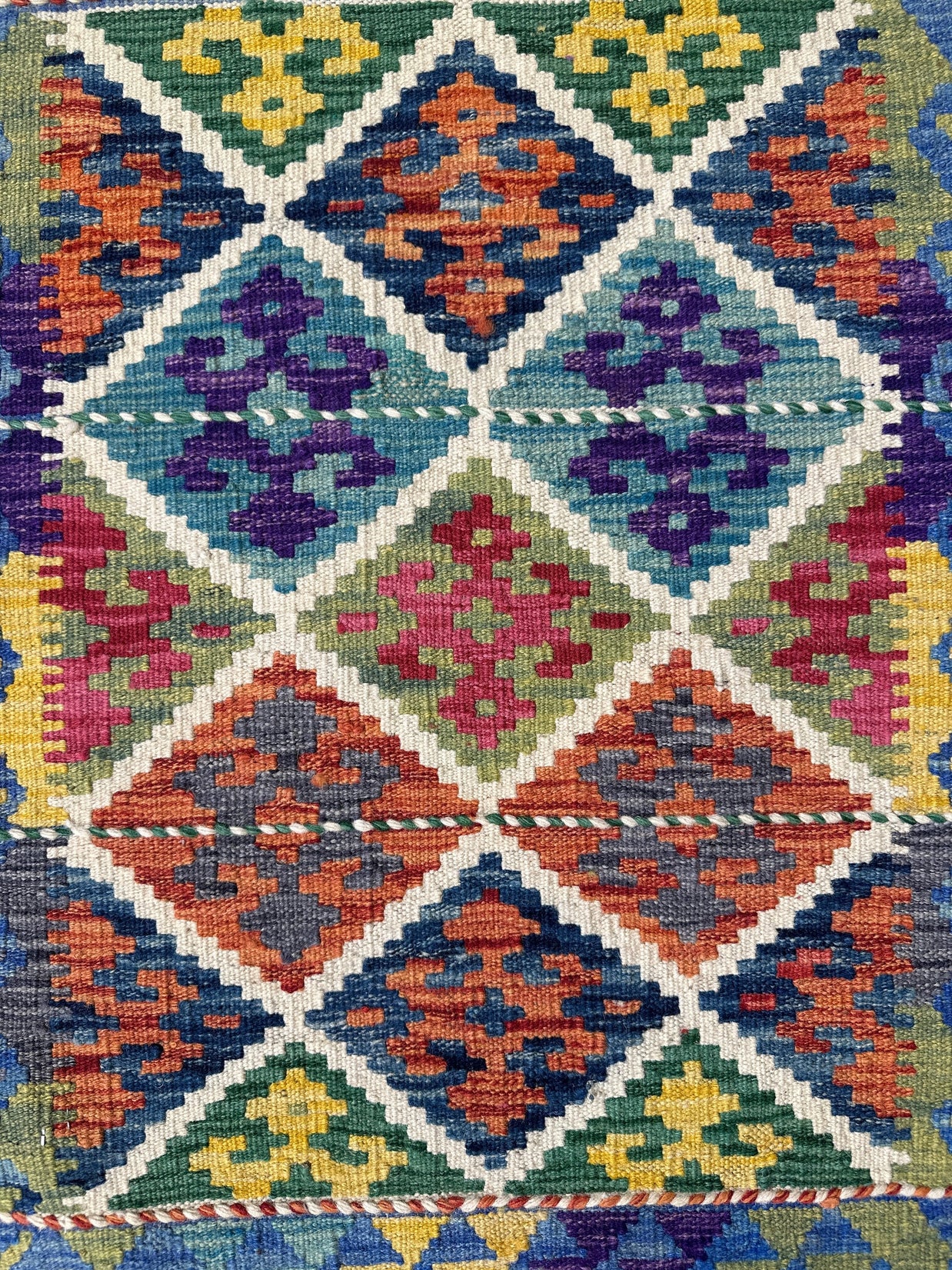 Chobi Kilim Rug - 84 cm x 60 cm