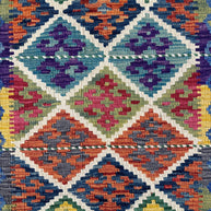 Chobi Kilim Rug - 84 cm x 60 cm