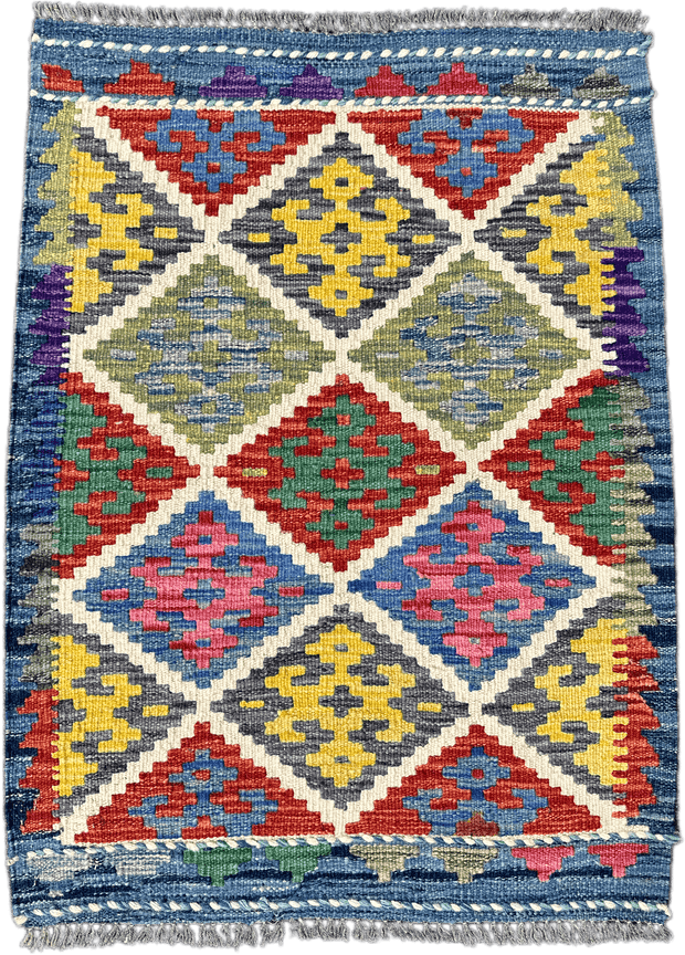 Chobi Kilim Rug - 84 cm x 63 cm