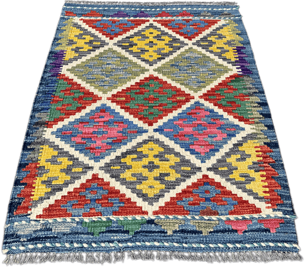 Chobi Kilim Rug - 84 cm x 63 cm