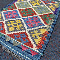 Chobi Kilim Rug - 84 cm x 63 cm