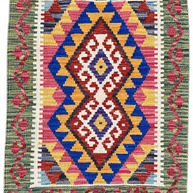 Chobi Kilim Rug - 92 cm x 61 cm