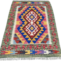 Chobi Kilim Rug - 92 cm x 61 cm