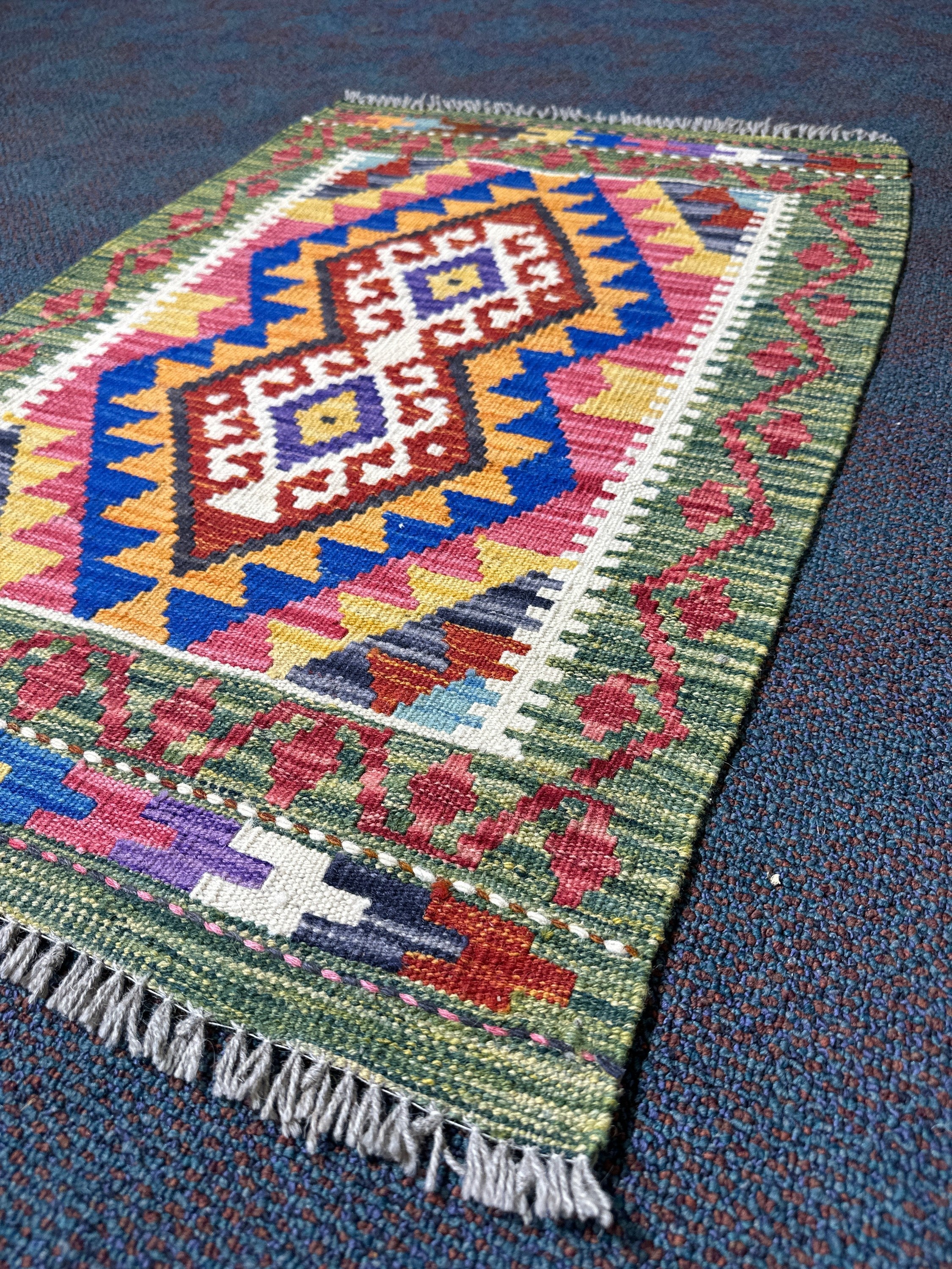 Chobi Kilim Rug - 92 cm x 61 cm