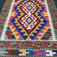 Chobi Kilim Rug - 92 cm x 61 cm