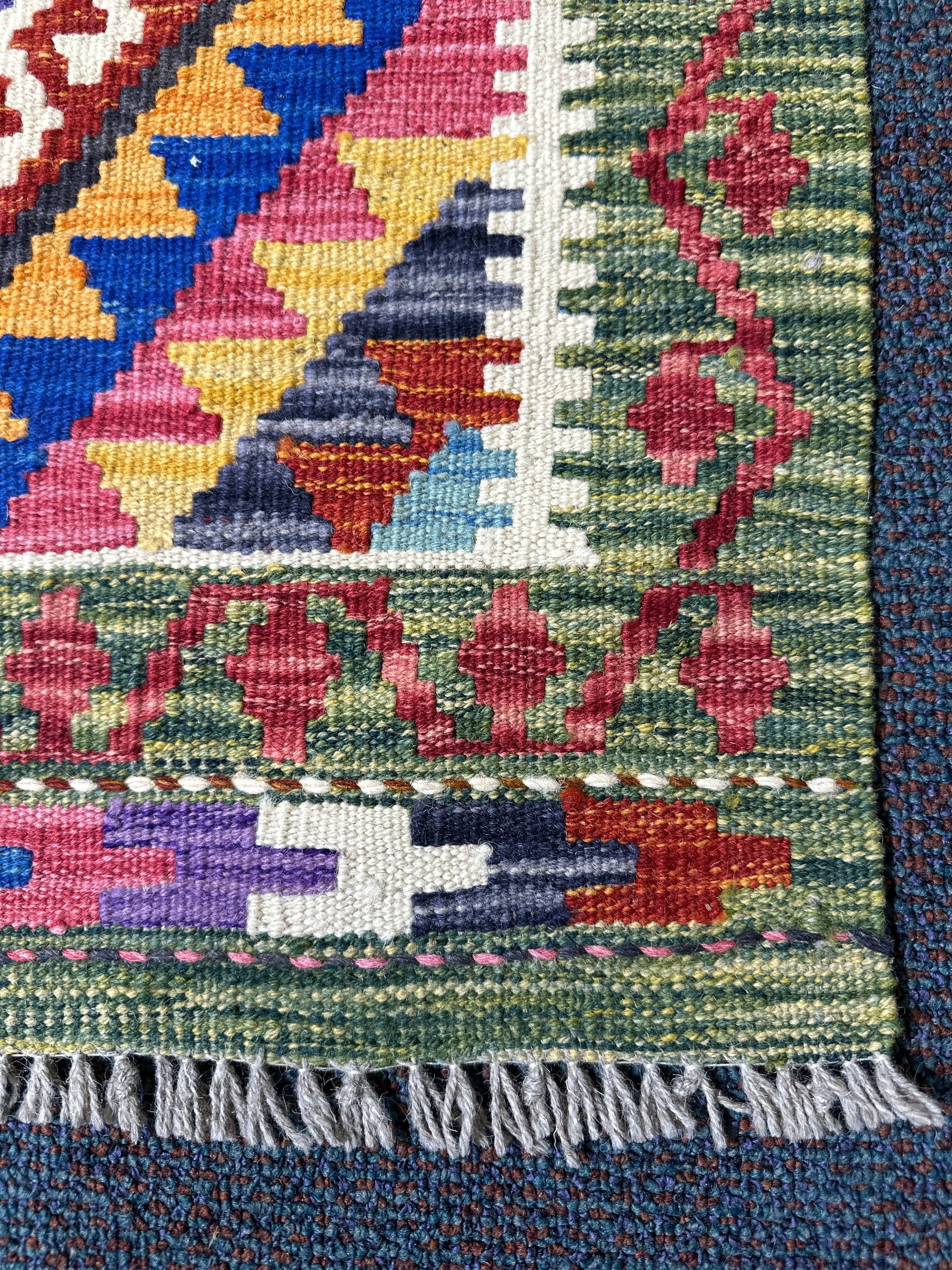Chobi Kilim Rug - 92 cm x 61 cm