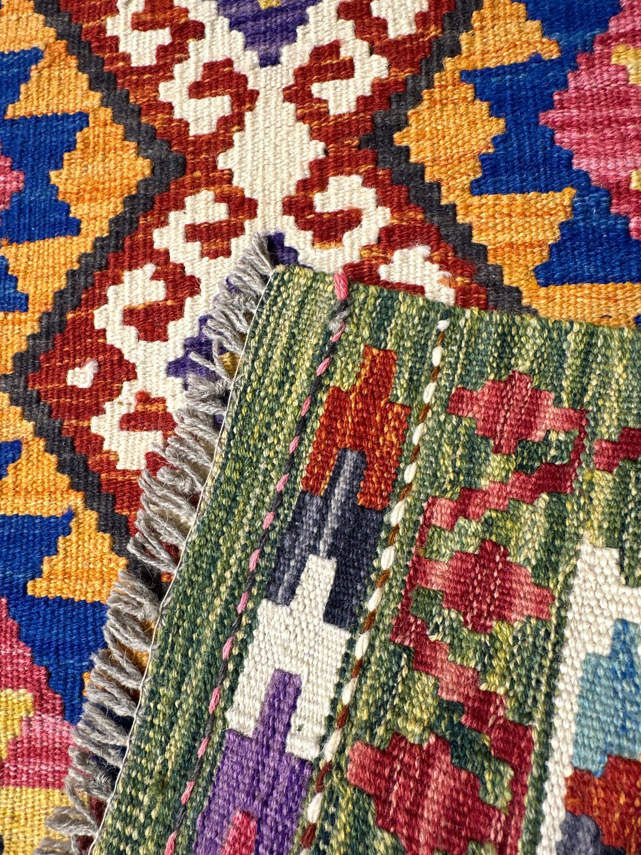 Chobi Kilim Rug - 92 cm x 61 cm