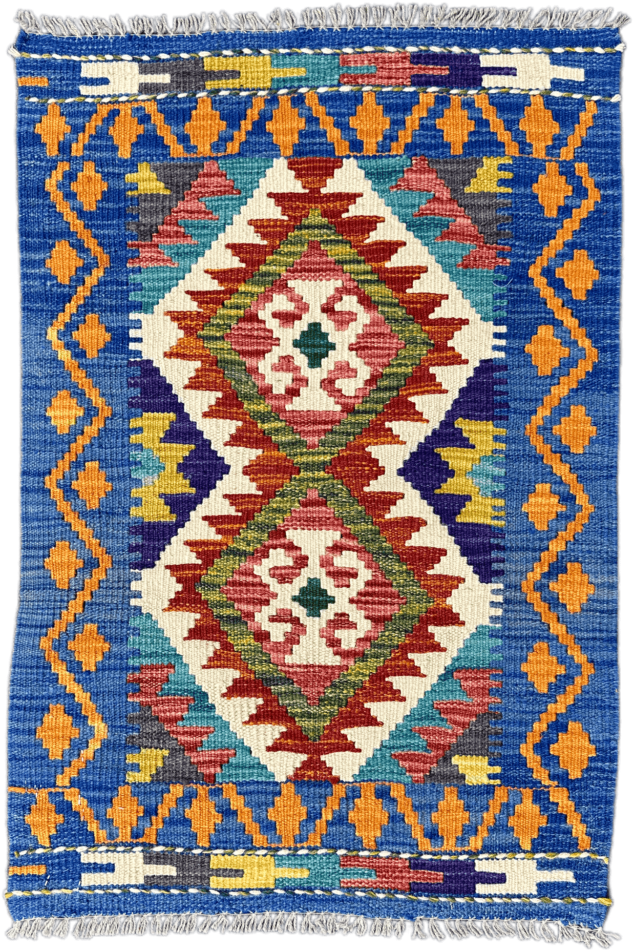 Chobi Kilim Rug - 86 cm x 58 cm