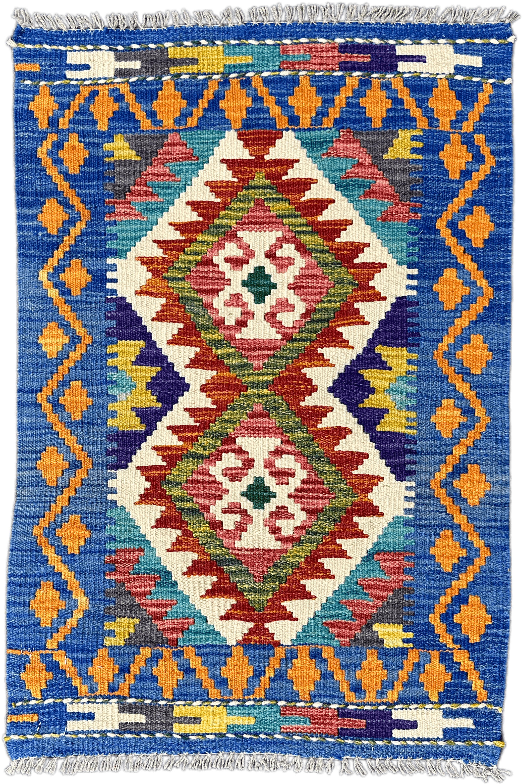 Chobi Kilim Rug - 86 cm x 58 cm
