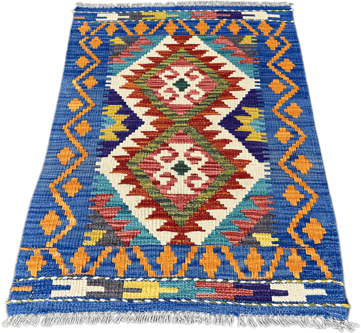 Chobi Kilim Rug - 86 cm x 58 cm