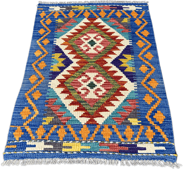 Chobi Kilim Rug - 86 cm x 58 cm