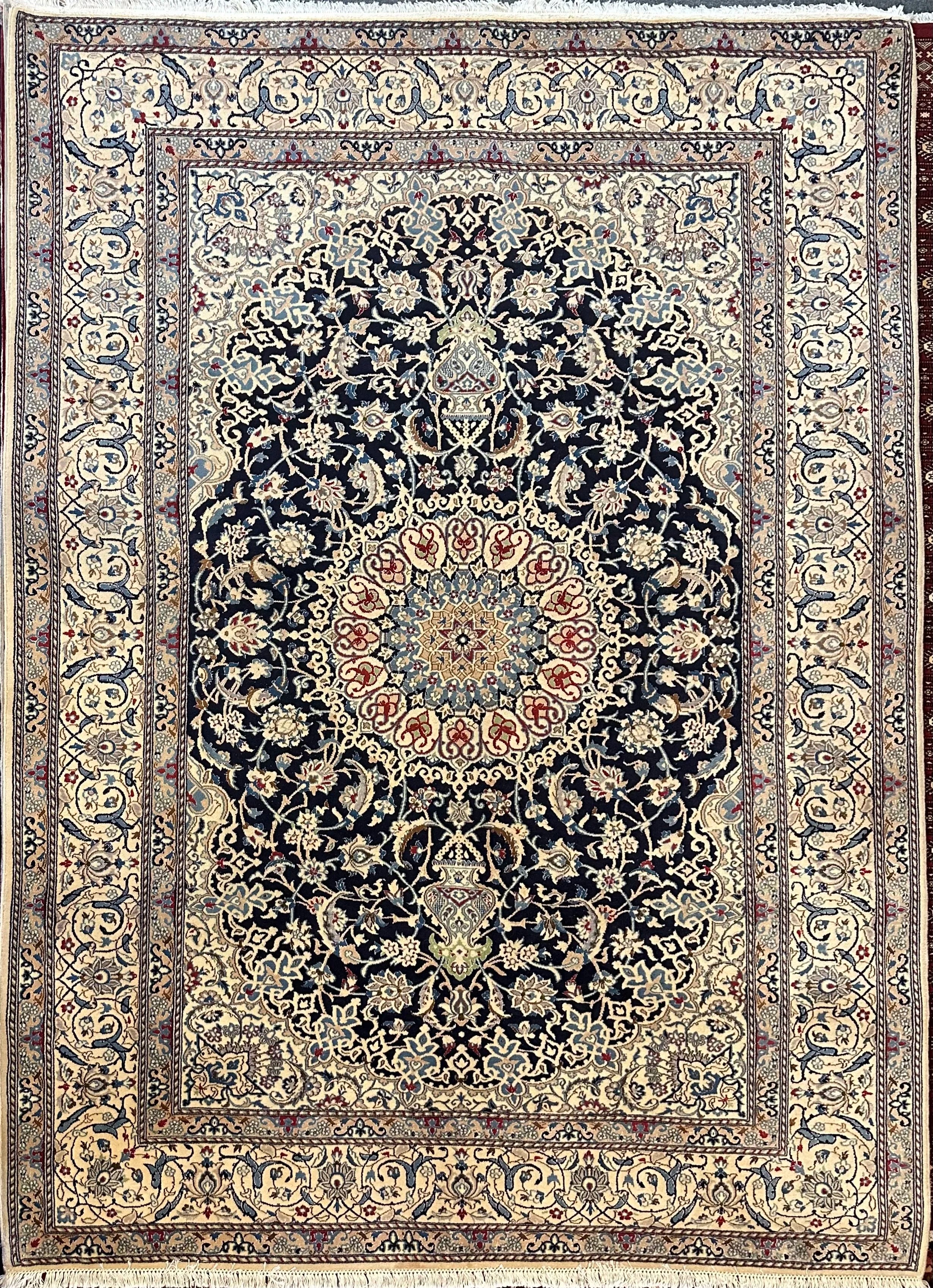 Persian Nain Pure Wool Hand Knotted 305cm X225cm