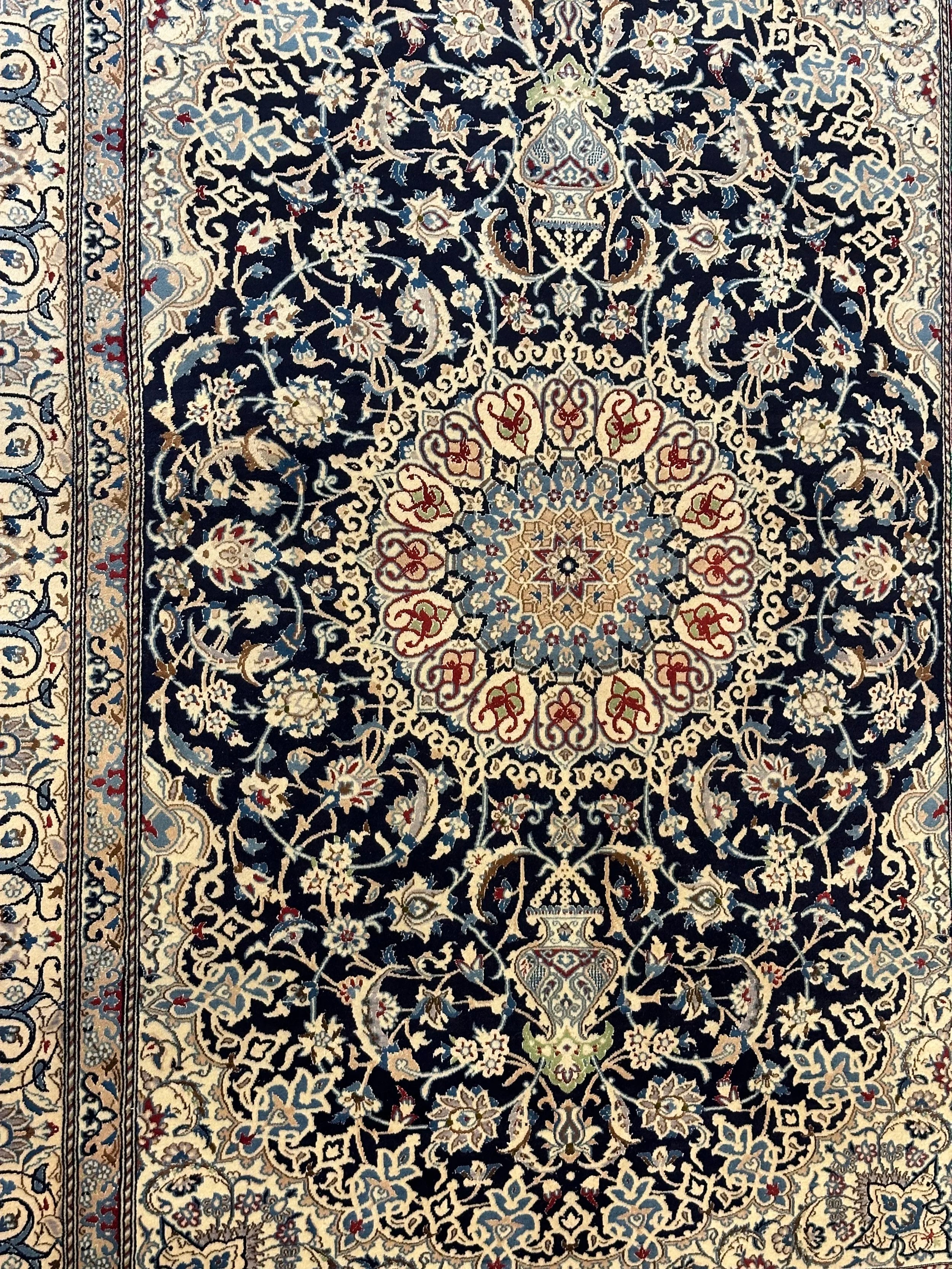 Persian Nain Pure Wool Hand Knotted 305cm X225cm