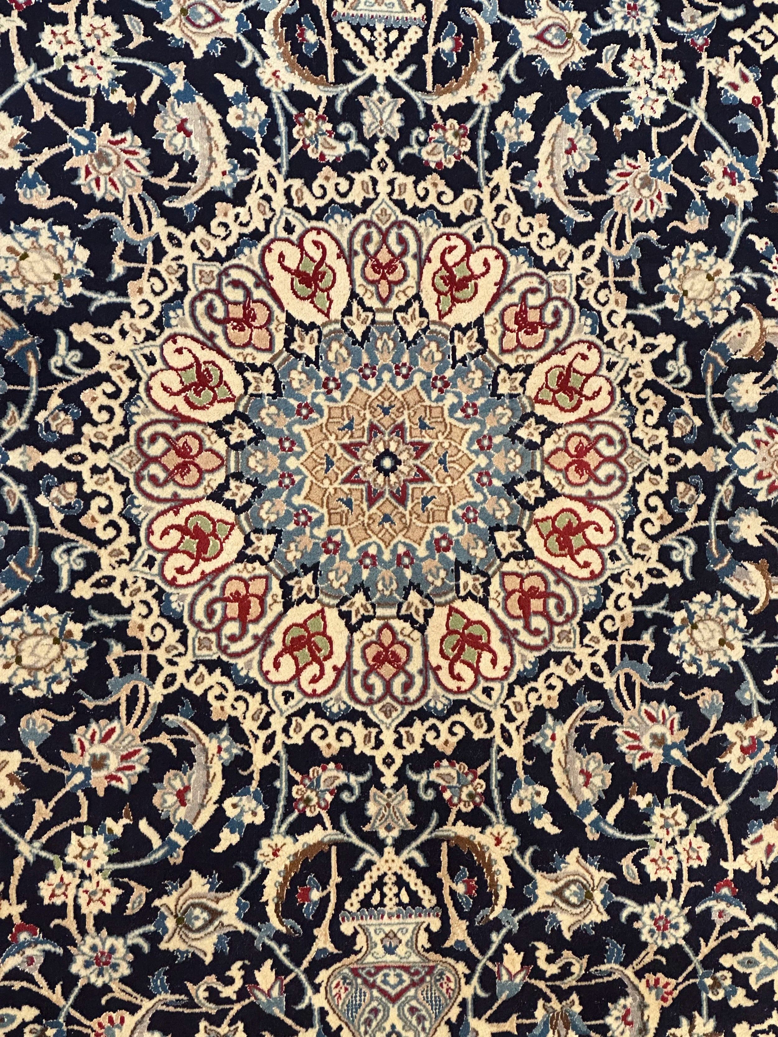 Persian Nain Pure Wool Hand Knotted 305cm X225cm